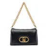 Liu •jo Puffy Chain Strap Shoulder Bag In Black