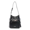 Liu •jo Bucket Bag With Buckle Detail And Gold-tone Hardware In Black