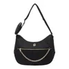 Liu •jo Chain Detail Shoulder Bag With Zip Pocket In Black