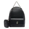 Liu •jo Versatile Backpack Featuring Multiple Pockets In Black