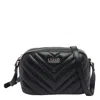 Liu •jo Quilted Logo-plaque Shoulder Bag In Black