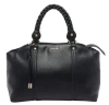 Liu •jo Braided-handle Satchel Bag In Black