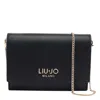 Liu •jo Xs Logo Cross Body Bag In Black