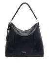 Liu •jo Logo Hobo Tote Bag With Shoulder Strap In Black