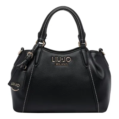 Liu •jo Logo Tote Bag In Black