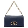 Liu •jo Crossbody Bag With Adjustable Strap And Textured Finish In Blue