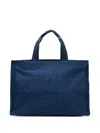 Liu •jo Medium Knit Tote Bag In Blue
