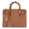 Liu •jo Liu Jo Shoulder Bag With Bamboo Handles In Brown