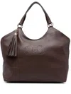 Liu •jo Tassel-embellished Tote Bag In Brown