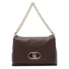 Liu •jo Versatile Crossbody Bag Chain Strap In Brown