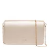 Liu •jo Crossbody Bag Featuring Chain Strap In Gold