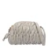 Liu •jo Medium Quilted Shoulder Bag With Adaptable Strap In Gray