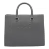 Liu •jo Logo-embossed Tote Bag In Gray
