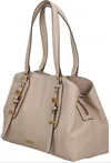Liu •jo Buckle-detail Shoulder Bag In Neutral