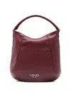 Liu •jo Logo Hobo Tote Bag With Studded Handle In Red