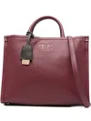 Liu •jo Medium Logo-plaque Tote Bag In Red