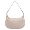 Liu •jo Zip-detail Curved Bag In Neutral