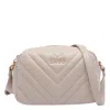 Liu •jo Quilted Logo-plaque Shoulder Bag In Neutral