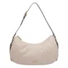 Liu •jo Zip-fastening Curved Shoulder Bag In Nude