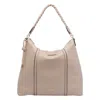 Liu •jo Logo-lettering Shoulder Bag In Neutral