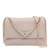 Liu •jo Versatile Backpack Featuring Chain Detail In Nude