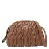 Liu •jo Medium Quilted-effect Cross Body Bag In Brown