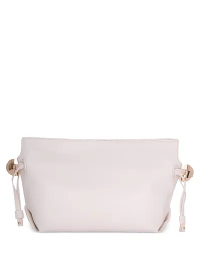 Liu •jo Liu Jo Braided Chain Eco-leather Shoulder Bag In Neutral