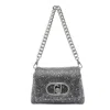 Liu •jo Small Lapuffy Cross Body Bag In Silver
