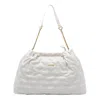 Liu •jo Quilted Chain Strap Shoulder Bag In White