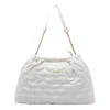 Liu •jo Quilted Chain Strap Shoulder Bag In White