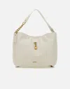 Liu •jo Liu Jo Magena Vegan Leather Cream Shoulder Bag In White