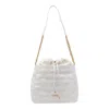 Liu •jo Quilted Chain Strap Shoulder Bag In White