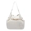 Liu •jo Liu Jo Beige Shoulder Bag With Decorative Buckle In White