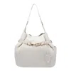 Liu •jo Liu Jo Beige Shoulder Bag With Decorative Buckle In White