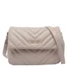 Liu •jo Quilted Chevron Crossbody Bag In Neutral