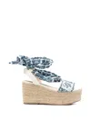 Liu •jo Bali 03 Ankle-strap Platform Sandals In Multi