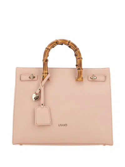 LIU •JO BAMBOO-HANDLE STRUCTURED BAG