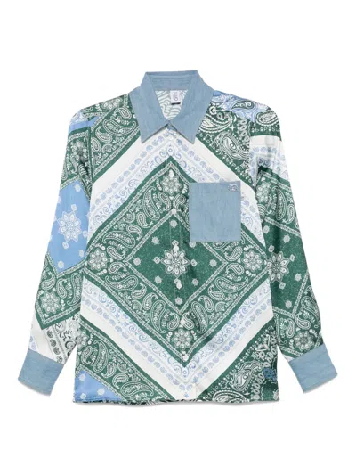 Liu •jo Bandana-print Shirt In Blue