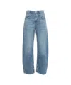 Liu •jo Liu Jo Barrel Leg Jeans With Fringed Hem