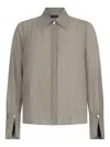 Liu •jo Shirt With Beads In Gray