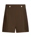 Liu •jo Beaded Shorts In Brown