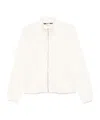 Liu •jo Liu Jo White Zip-up Sweatshirt With Pockets In White
