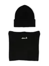 Liu •jo Beanie And Snood Set In Black