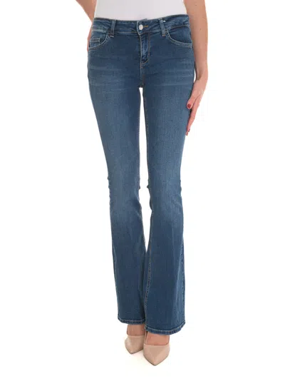 Liu •jo Beat 5 Pocket Denim Jeans In Medium Denim