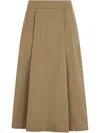 Liu •jo Liu Jo High-waisted Mid-length Midi Skirt In Beige In Nude