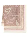 Liu •jo Animal-print Foulard In Beige
