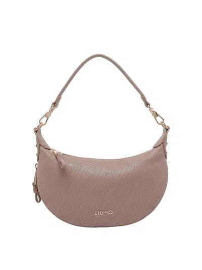Liu •jo Beige Shoulder Bag In Sand