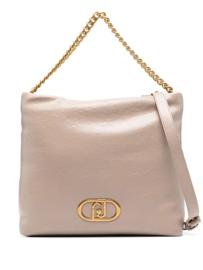 Liu •jo Beige Shoulder Bag With Chain Strap