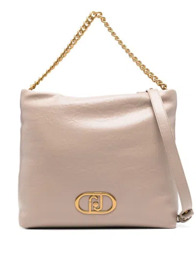 Liu •jo Liu Jo Beige Shoulder Bag With Chain Strap