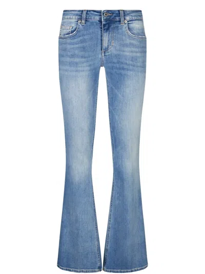 Liu •jo Bell-bottom Jeans In Blue